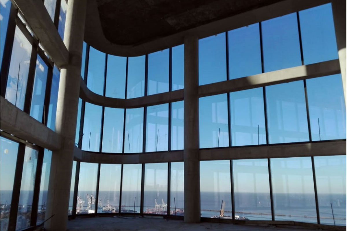 Cantos curvos interior en Torre Catalinas (Buenos Aires, Argentina)